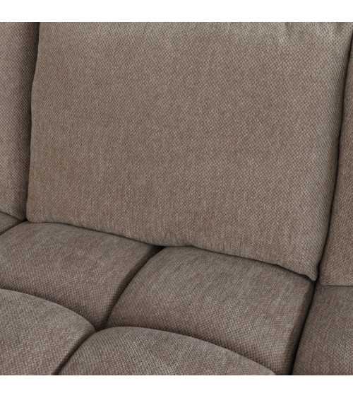Ocean L-Shape Sofa Right Taupe Fabric